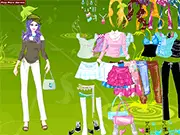 Rachel Dressup free online fashion game on PlayArcadeHub, styling girls' outfits and accessories