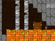 Indie Ana Jones free online adventure game, pixel parody platformer, find idols and treasures in a retro style