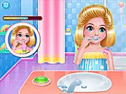 Tiana's Day Out free online game screenshot, Tiana posing in a stylish outfit ready for her day out on PlayArcadeHub.