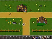 Shadowreign free online fantasy RPG game: character with weapons and armor defeating monsters on PlayArcadeHub