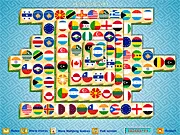 Flag Mahjong Solitaire tile matching puzzle game online free