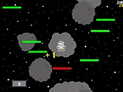 Vac Jump free online arcade game, jumping between green and red platforms in a vacuum, high score challenge