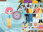 Destiny Dressup Free Online Fashion Game screenshot, girl with elemental and astrological style