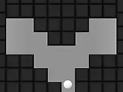 Crush 2 free online puzzle game screenshot – Small block racing to the safe open space before the walls close in