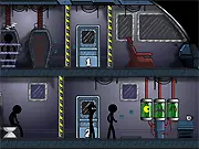 Causality - Stickman Isolation online game screenshot showing a spaceship puzzle