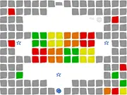 Kolorz free online game screenshot, character changing color to pass through walls, playing color puzzle game on PlayArcadeHub