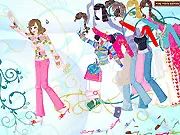 Briana Dress Up free online fashion game, girl with luggage ready for trip, clothing collections and styling gameplay screenshot