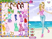 Playing on The Beach Dress Up free online fashion game for girls