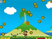 Golden Sky free online platformer game with shooting and coin collection