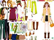 Play Green Style Dressup free online, monochromatic green fashion game, shades of green outfits, single-color wardrobe, PlayArcadeHub