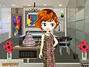 Lila Doll Dress Up free online game, showing the styled Lila doll with various clothes and accessories in the background.