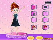Crystal Doll Dress Up free online game, customizing a doll with a crystal gown and sparkling accessories.
