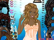 African American Hairstyles game featuring a woman with a beautiful braided hairstyle and makeup makeover