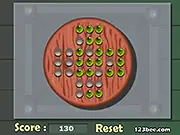 Magical Marbles free online game, classic Peg Solitaire puzzle, triangular board, logic game