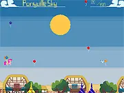Play Pinkie's Balloon Patrol free online arcade game collecting 15 balloons for candy and the green alligator helper
