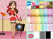 Pin Up Maker free online dress up game 40s 50s 60s vintage fashion customize pin up girl PlayArcadeHub