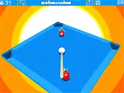 POW Pool free online billiards game, featuring exploding pool balls with timers that must be shot into the pockets on PlayArcadeHub