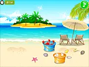 Perfectly cooked golden-brown Crab Cake with Green Onion being prepared in the free online cooking game.