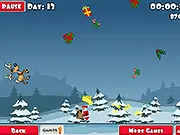 Santa Situation game screenshot, play free online Christmas game, catch gifts and evade snowmen, upgrade abilities
