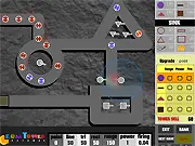 Geom Tower Defense game screenshot, playing Geom Tower Defense free online, strategic tower defense game with geometric shapes
