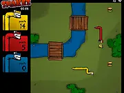 Snakez Flash free online snake game with new graphics and achievement system