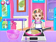 Favourite Summer Recipe free online cooking game, preparing a no-bake iced dessert with fruit and toppings on PlayArcadeHub