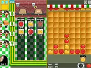 Caesar Pizza free online cooking game screenshot, a chef making and serving pizzas in a busy pizzaria kitchen