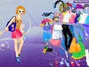 Alexandra Spring Dress Up free online game, girl wearing a colorful spring outfit