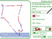 Scribble States free online educational game on PlayArcadeHub - learning US geography by drawing state outlines