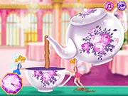 The character Ellie wearing a princess dress and tiara, holding a beauty certificate in the Ellie Charm School Challenge free online girl's game