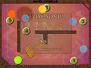 Grumpy Balls free timing arcade game online on PlayArcadeHub, minimalist ball and numbered targets.