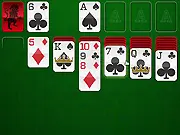 Screenshot of Solitaire Time online card game showing cards arranged in a classic Solitaire layout