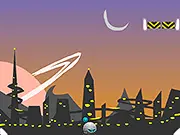 Deflecto Ball free online physics skill game screenshot