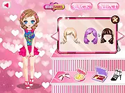 Melody of Love Flash free online dress-up game, two female characters Lola and Mimi getting ready, makeup and fashion game