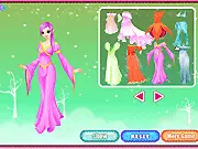 Screenshot of Fairy Girl Dress Up online game showing a fairy character being dressed with wings and a magical outfit