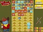 Play Pet Season free online match-3 game - Match three identical animals to gain points - Exciting puzzle game on PlayArcadeHub