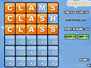 Screenshot of the Linguistics word game showing a keyboard and a countdown timer for finding 5-letter words.