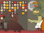 Smashing Bogy free online puzzle game, clicking on two or more Bogies of the same color, making combos with falling Scarecrows on PlayArcadeHub