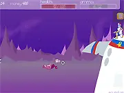Emo Gunner free online shooting game screenshot with player defending against multiple targets