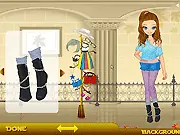 Twins of Fashion dress up game, style two sisters with free online clothes