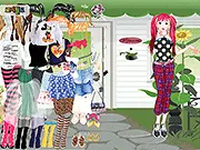 Garden Party Dressup free online fashion game, styling Sally for her outdoor gathering with friends
