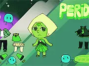 Peridot Dress Up game featuring a character in an elegant green outfit inspired by the Peridot gemstone, free online fashion game