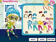 Three Snow Lovers free puzzle game online, Nina Yoyo Emma winter fun, PlayArcadeHub hidden object game