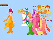 Free online Greek Gown Dressup game, styling a girl into a beautiful Greek goddess with flowing white and gold ancient dresses.