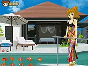 Free online Nina's Summer Breeze dress up game, styling Nina in trendy outfits, swimwear, and the best pool dress for her summer vacation.