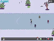 Play Christmas Collect Online free game - help Mr. Claus collect presents and avoid the frozen lake