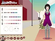 Play Striped & Squared Dresses free online, customize colors of patterned dresses, choose shoes and scarf