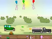 Rescue Rabbits free bubble shooter game online, save the rabbits puzzle, PlayArcadeHub color matching game