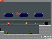 Crash Landed free online game sidescroller shooter monster dialogue story