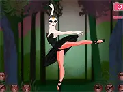 Play Black Bird Ballerina free online dress-up game, styling dancer with dark makeup and tutus
